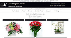 Desktop Screenshot of mockingbirdflorist.com